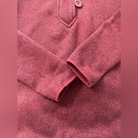 The North Face Hoodie Crescent Sunshine Maroon Fleece Pullover Womens Size M - Picture 4 of 12